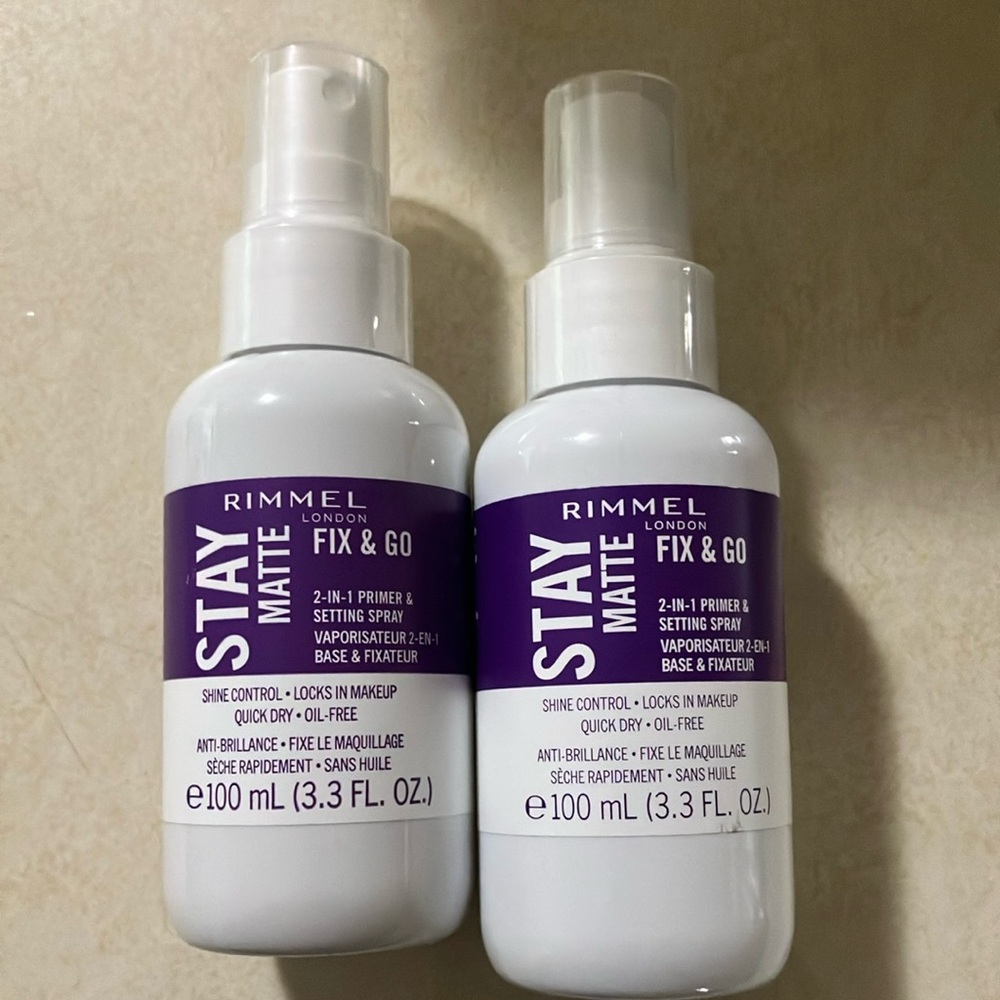 Rimmel Stay Matte Fix & Go Primer and Setting Spray x2